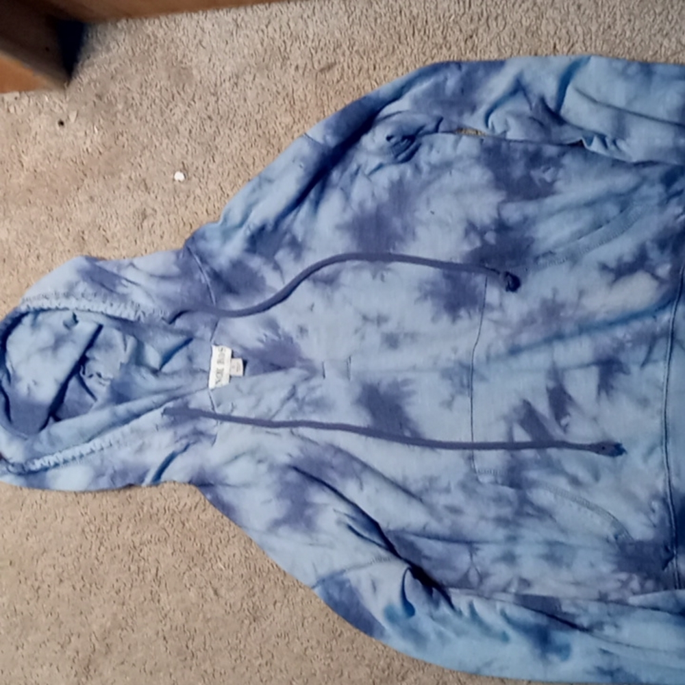A tie die blue hoodie